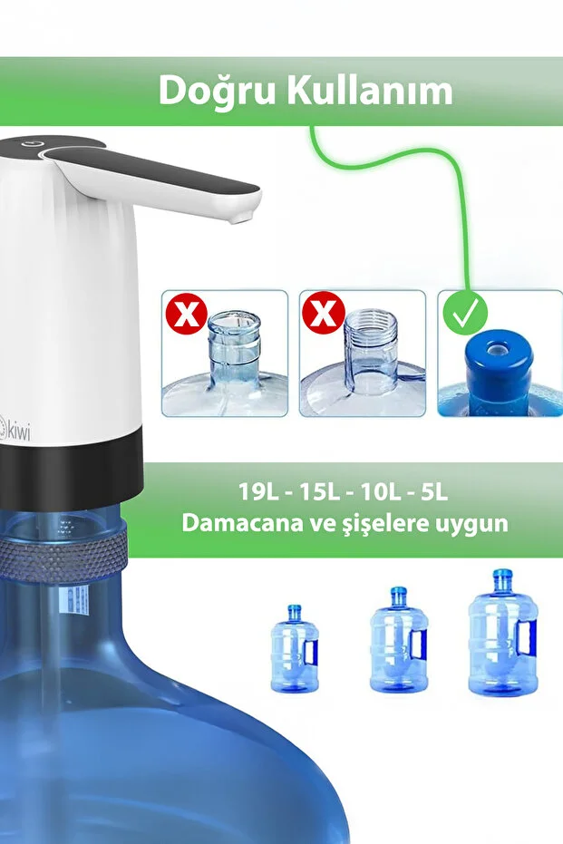 KWP-8513 Şarjlı Damacana Su Pompası